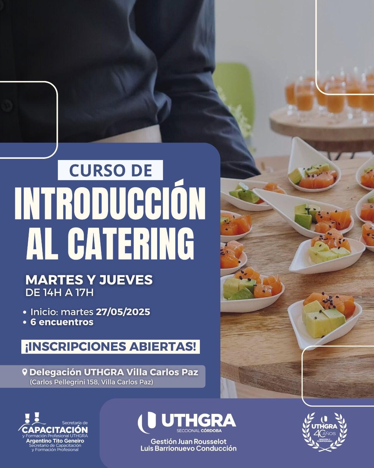 Introducción al Catering - Nuevo Curso de Formación Profesional en Villa Carlos Paz